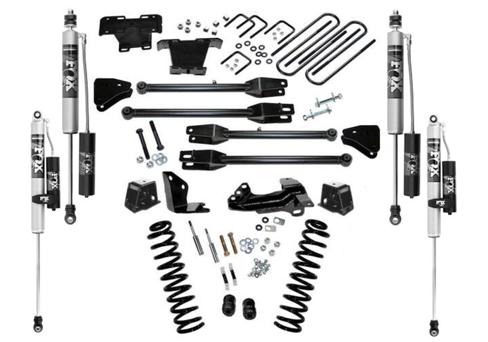 4 Inch Lift Kit 2005-2007 Ford F-250/350 4WD Diesel Engine with 4-Link Conversion with Fox 2.0 Shocks Superlift-1
