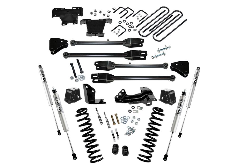 4 Inch Lift Kit 2005-2007 Ford F-250/350 4WD Diesel Engine with 4-Link Conversion with Fox 2.0 Shocks Superlift-3