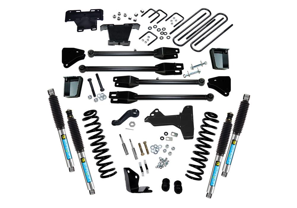 6 Inch Lift Kit 2005-2007 Ford F-250 and F-350 Super Duty 4WD Diesel Engine with a 4-Link Conversion and Shocks Superlift-1