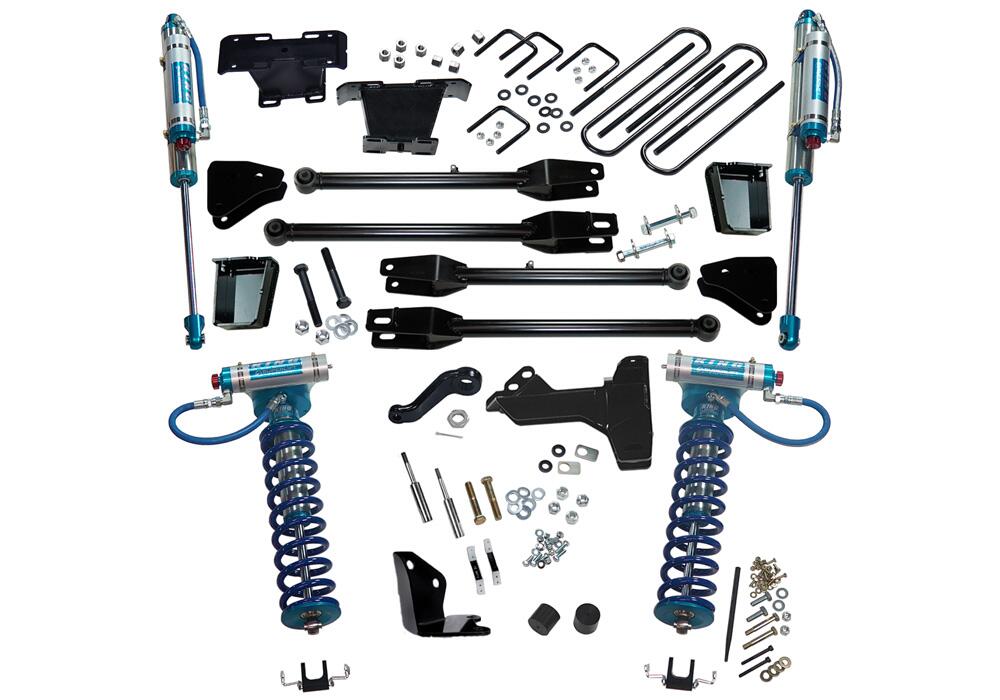 6 Inch Lift Kit 2005-2007 Ford F-250 and F-350 Super Duty 4WD with a 4-Link Conversion and King Coilover and Shocks Superlift-1