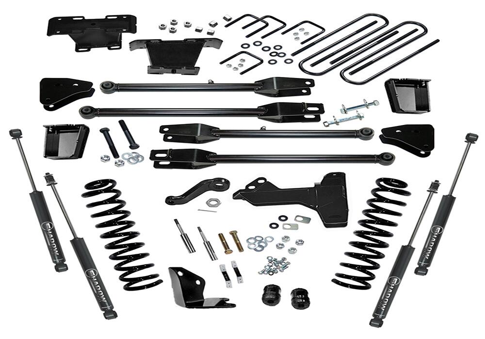 6 Inch Lift Kit 2005-2007 Ford F-250 and F-350 Super Duty 4WD Diesel Engine with a 4-Link Conversion and Shocks Superlift-3