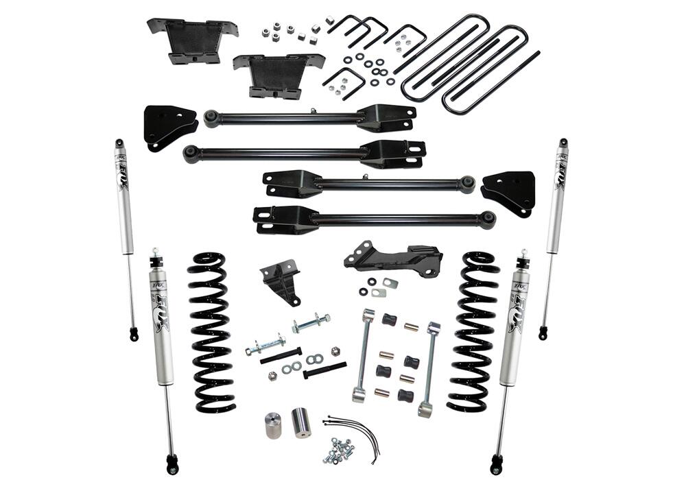 4 Inch Lift Kit 2008-2010 Ford F-250/350 4WD Diesel Engine with 4-Link Conversion with Shocks Superlift-5