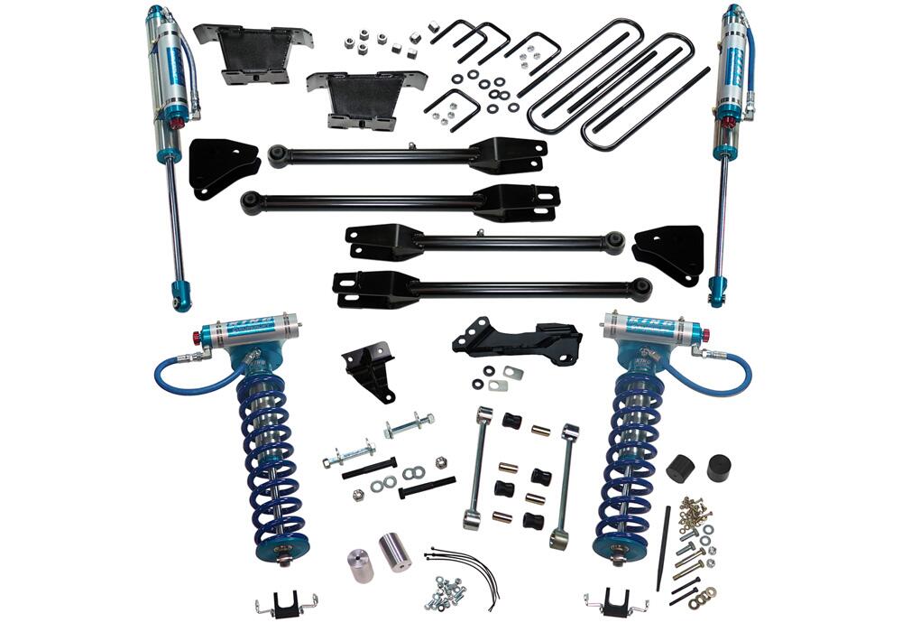 4 Inch Lift Kit 2008-2010 Ford F-250/350 4WD Diesel Engine with 4-Link Conversion with Shocks Superlift-1