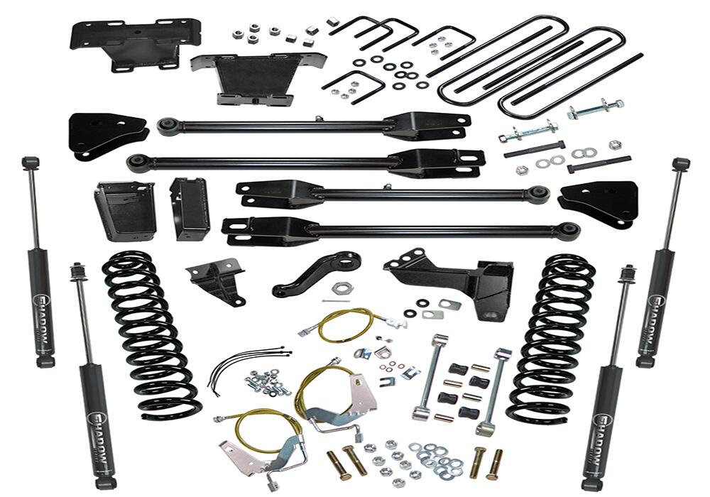 6 Inch Lift Kit 2008-2010 Ford F-250 and F-350 Super Duty 4WD Diesel Engine with a 4-Link Conversion and Shocks Superlift-5