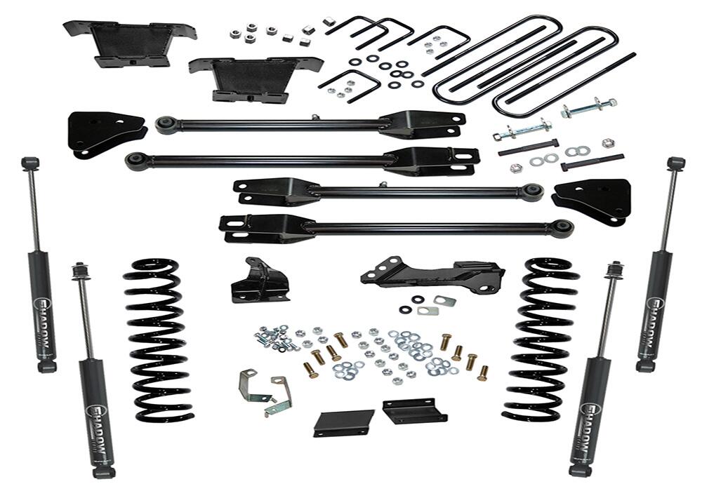 4 Inch Lift Kit 2011-2016 Ford F-250 and F-350 Super Duty 4WD Diesel Engine with a 4-Link Conversion and Shocks Superlift-3