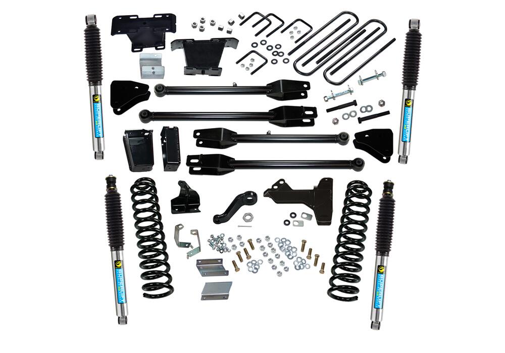 6 Inch Lift Kit 2011-2016 Ford F-250 and F-350 Super Duty 4WD Diesel Engine with a 4-Link Conversion and Shocks Superlift-1