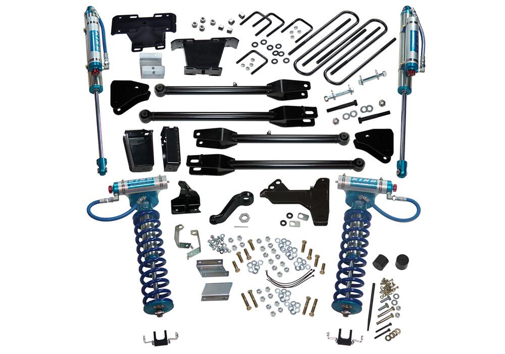 6 Inch Lift Kit 2011-2016 Ford F-250 and F-350 Super Duty 4WD with a 4-Link Conversion and King Coilovers and Shocks Superlift-1