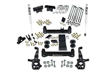 4 Inch Lift Kit 2019 (New Body Style)-2024 Chevy Silverado/GMC Sierra 1500 4WD with Aluminum or Stamped Steel Control Arms with Shocks Trailboss or AT4 Superlift-3