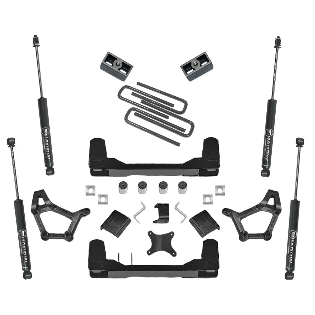 4-5 Inch Lift Kit 1986-1995 Toyota Pickup or 4-Runner 4WD (Except short bed standard cab 89-95 Pickup Models) with Shocks Superlift-1