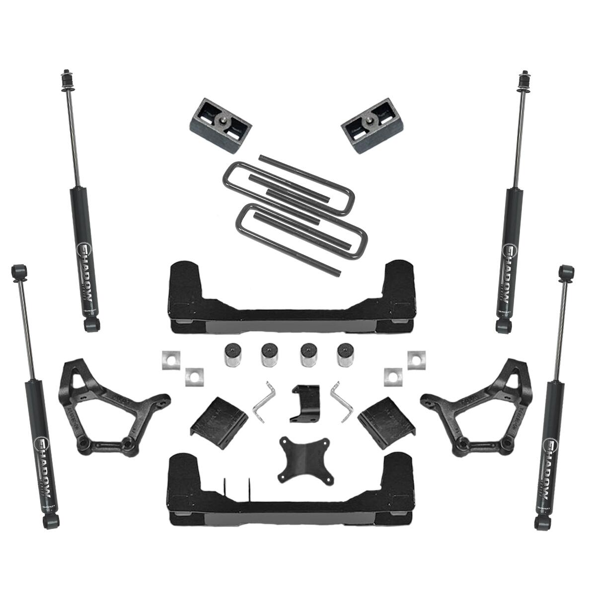 4-5 Inch Lift Kit 1989-1995 Toyota Pickup 4WD Only Short Bed Standard Cab with Shocks Superlift-1