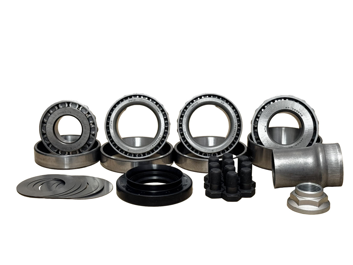 Toyota 8 Inch 4Cyl V6 Front or Rear Ring Pinion Koyo Bearing Master Install Kit Revolution Gear and Axle