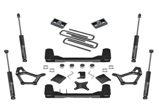 4-5 Inch Lift Kit 1993-1996 Toyota T-100 Pickup 4WD with Shocks Superlift-1