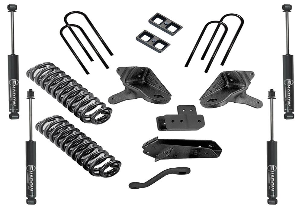 4 Inch Lift Kit 1980-1996 Ford Bronco 4WD with Shocks Superlift-1