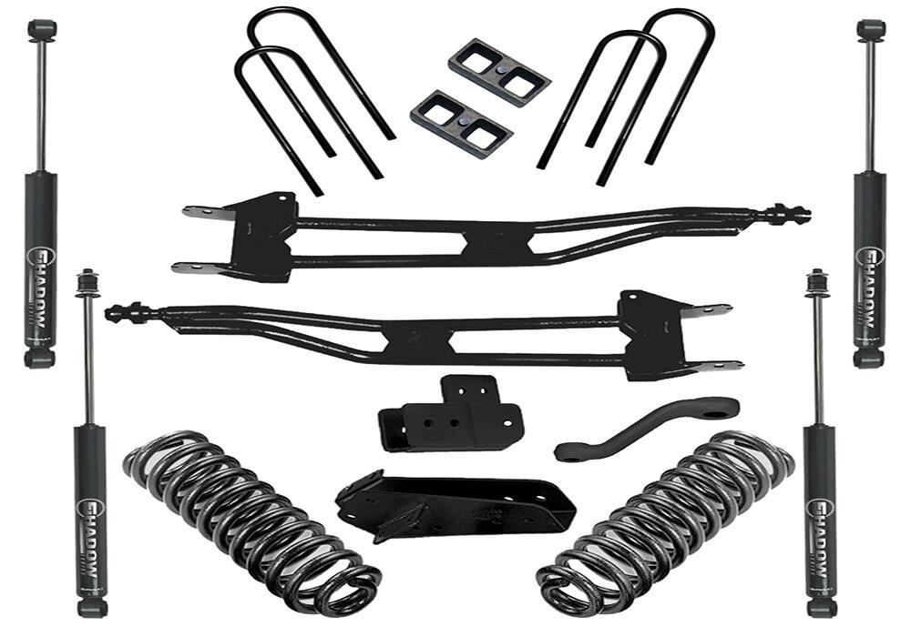 4 Inch Lift Kit 1980-1996 Ford Bronco 4WD Superunner Radius Arm Kit with Shocks Superlift-1