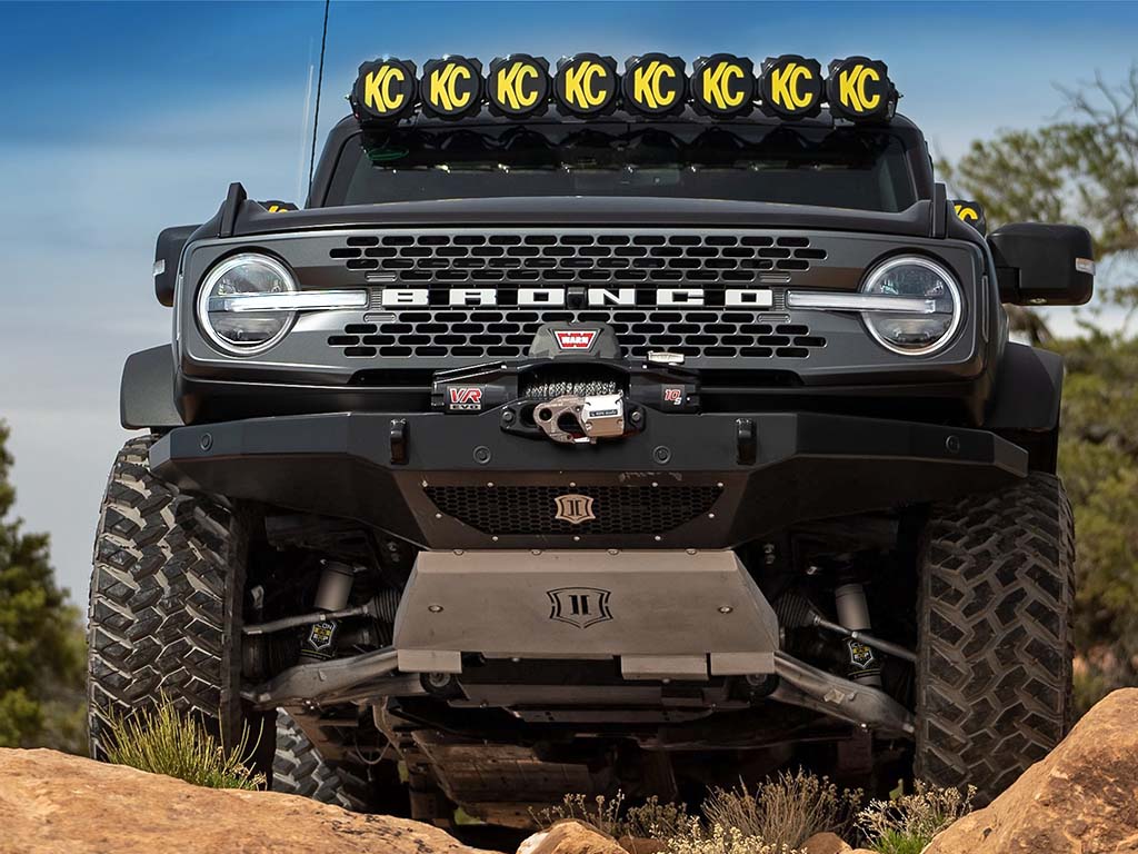 2021-2023 Ford Bronco Hoss 1.0 Pkg 1.375-3 Inch Lift Stage 2 Suspension System Billet ICON Vehicle Dynamics-6