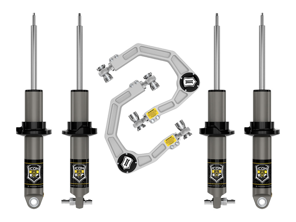 2021-2023 Ford Bronco Hoss 1.0 Pkg 1.375-3 Inch Lift Stage 2 Suspension System Billet ICON Vehicle Dynamics-7