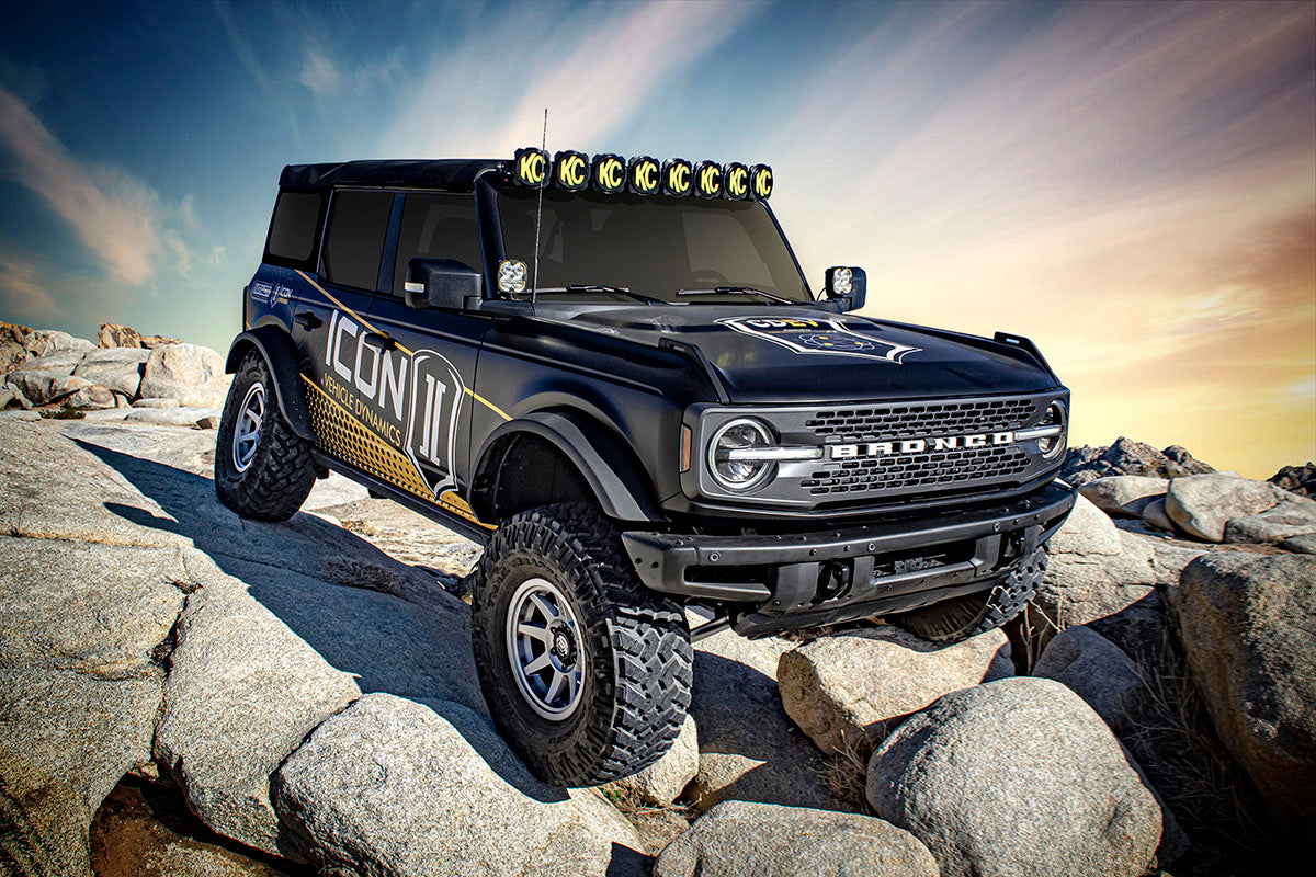2021-2023 Ford Bronco Non-Sasquatch 3-4 Inch Lift Suspension System Tubular ICON Vehicle Dynamics-59