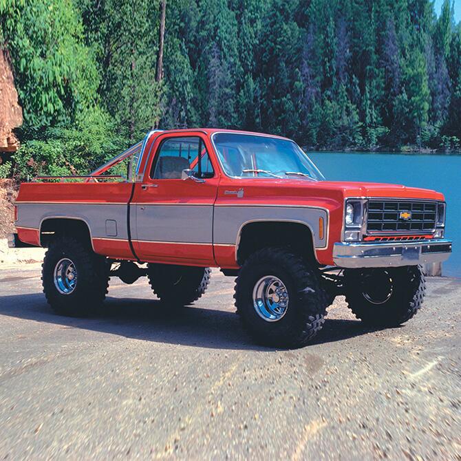 6 Inch Lift Kit 1973-1987 K10/K15 1973-1991 Blazer/Jimmy/Suburban 1/2 Ton Solid Axle 4WD Rear Block Kit with Shocks Superlift-1