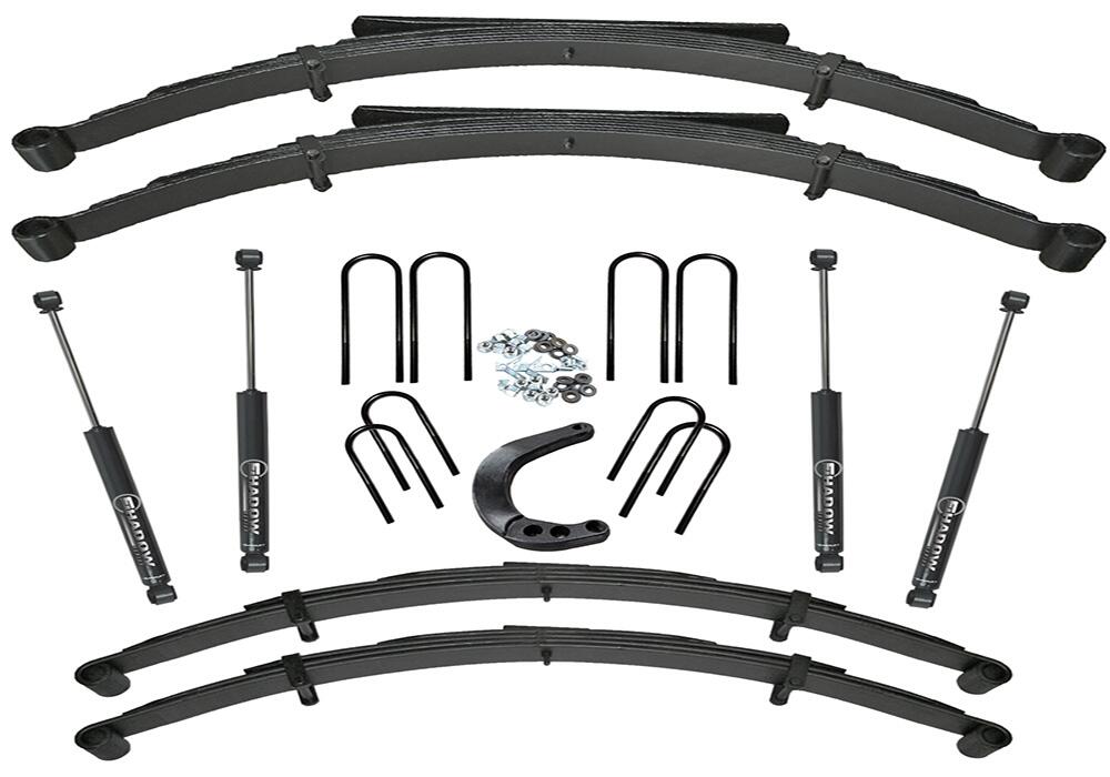 6 Inch Lift Kit (with 52 Inch Rear Springs) 1973-1987 K10/K15 1973-1991 Blazer/Jimmy/Suburban 1/2 Ton Solid Axle 4WD with Shocks Superlift-2