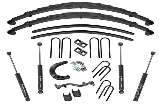 8 Inch Lift Kit 1973-1991 Chevy K20 and GMC K25 Suburban or 1973-1988 3/4 Ton Solid Axle Pickup 4WD Rear Block Kit with Shocks Superlift-1