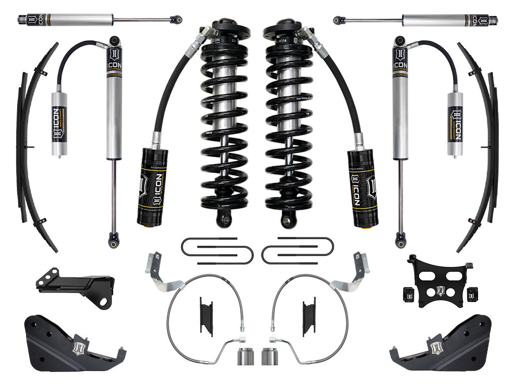 2023-2025 Ford F-250/F-350 Super Duty 4WD 4-5.5 Inch Lift Coilover Conversion System W/ Expansion Packs ICON Vehicle Dynamics-47