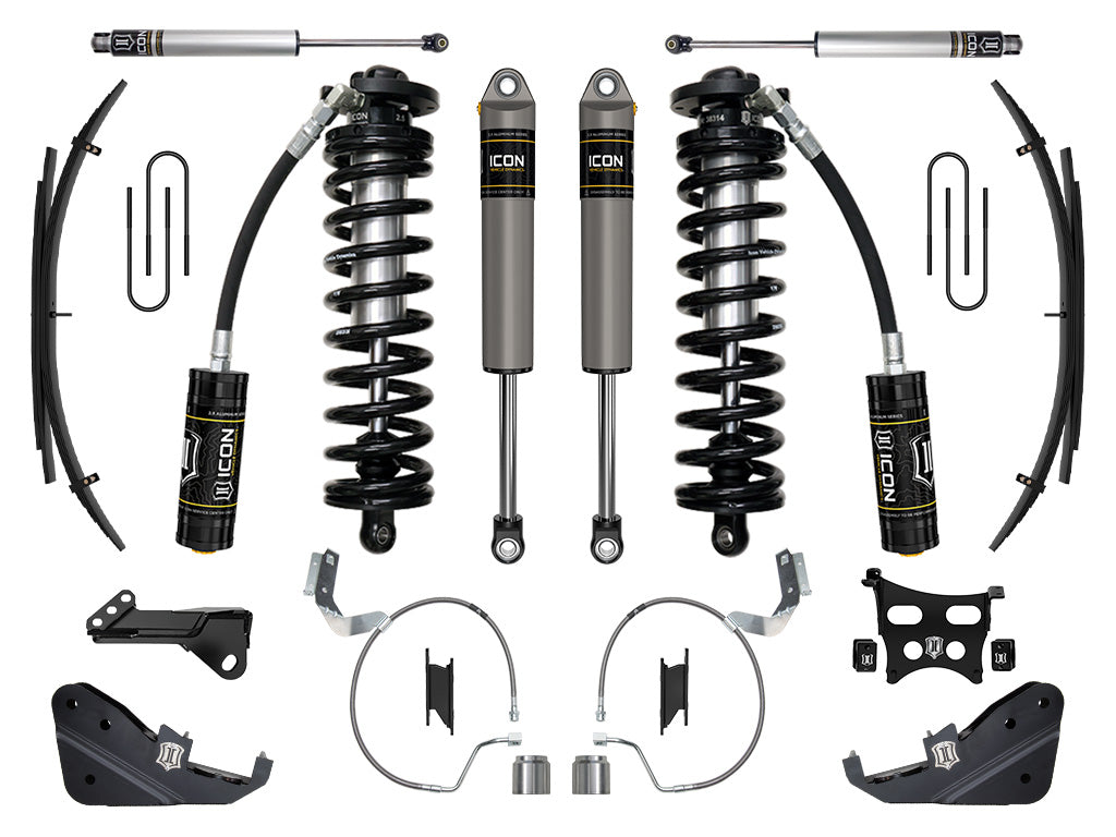 2023-2025 Ford F-250/F-350 Super Duty 4WD 4-5.5 Inch Lift Coilover Conversion System W/ Expansion Packs ICON Vehicle Dynamics-42