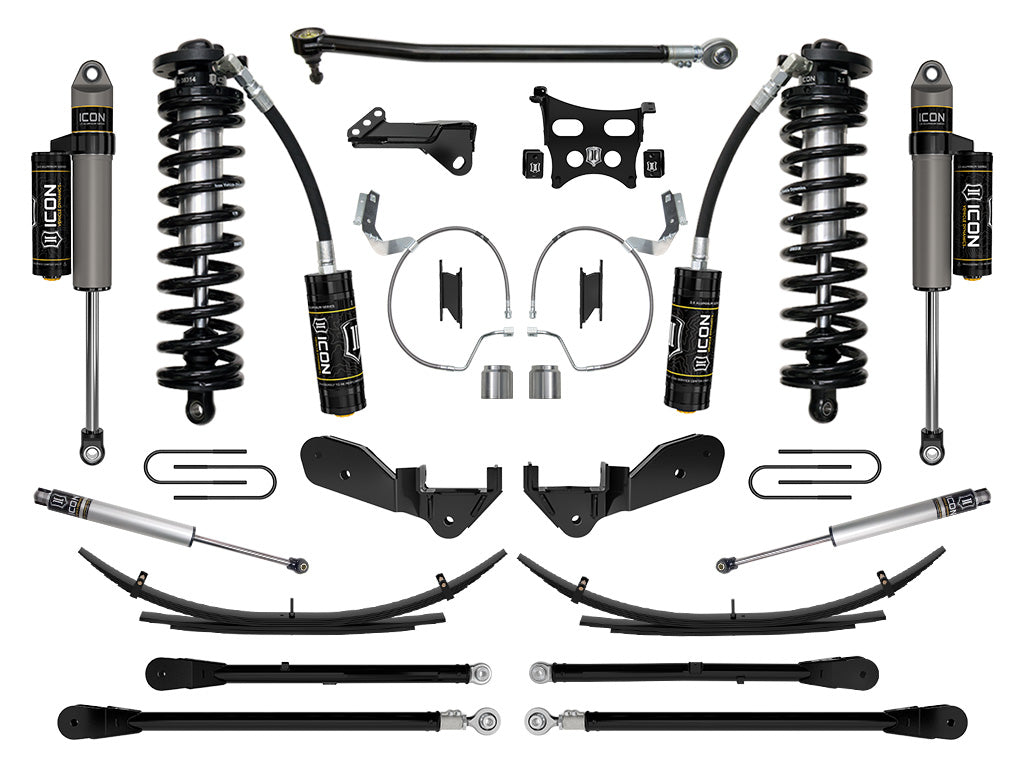 2023-2025 Ford F-250/F-350 Super Duty 4WD 4-5.5 Inch Lift Coilover Conversion System W/ Expansion Packs ICON Vehicle Dynamics-27