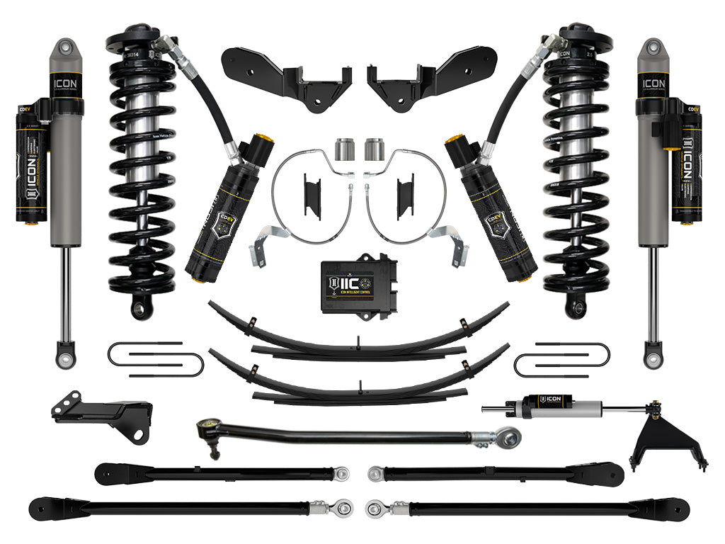 2023-2025 Ford F-250/F-350 Super Duty 4WD 4-5.5 Inch Lift Coilover Conversion System W/ Expansion Packs ICON Vehicle Dynamics-14