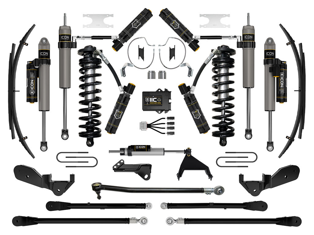2023-2025 Ford F-250/F-350 Super Duty 4WD 4-5.5 Inch Lift Coilover Conversion System W/ Expansion Packs ICON Vehicle Dynamics-5