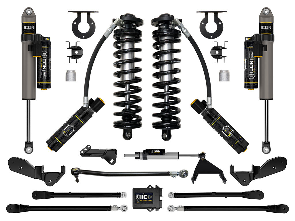 2023-2025 Ford F-250/F-350 Super Duty 4WD 2.5-3 Inch Lift Coilover Conversion System With 4-Link And Expansion Packs ICON Vehicle Dynamics-22