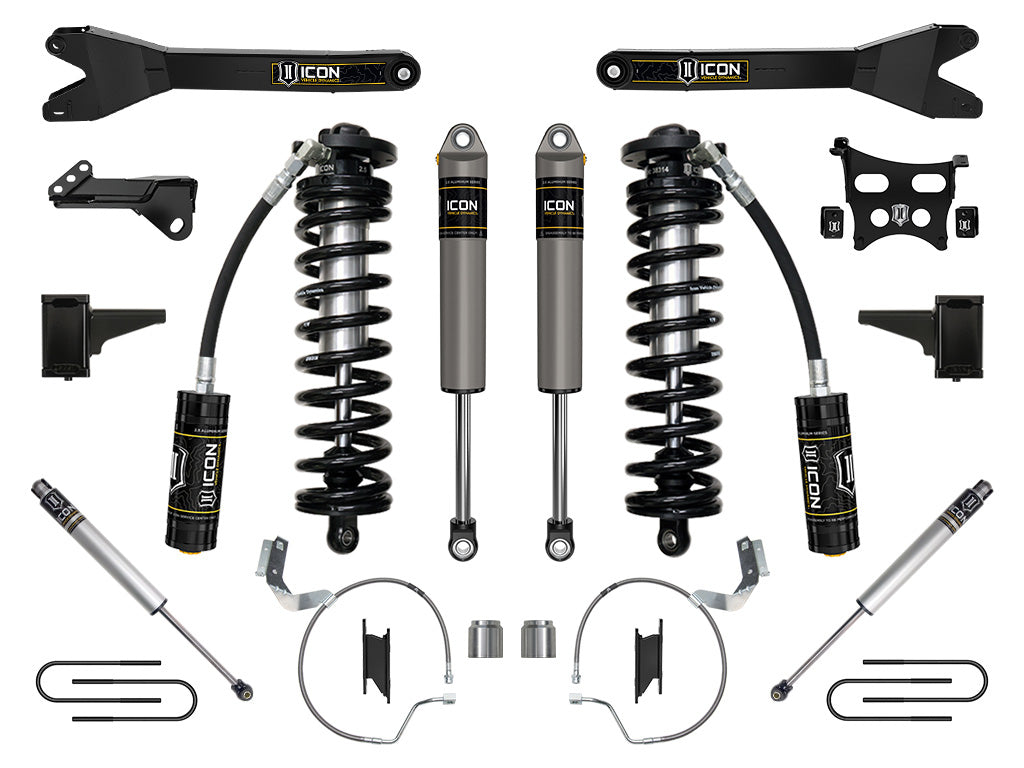 2023-2025 Ford F-250/F-350 Super Duty 4WD 4-5.5 Inch Lift Coilover Conversion System W/ Radius Arms ICON Vehicle Dynamics-75