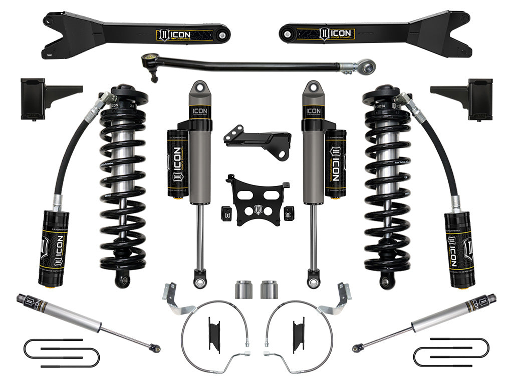 2023-2025 Ford F-250/F-350 Super Duty 4WD 4-5.5 Inch Lift Coilover Conversion System W/ Radius Arms ICON Vehicle Dynamics-65