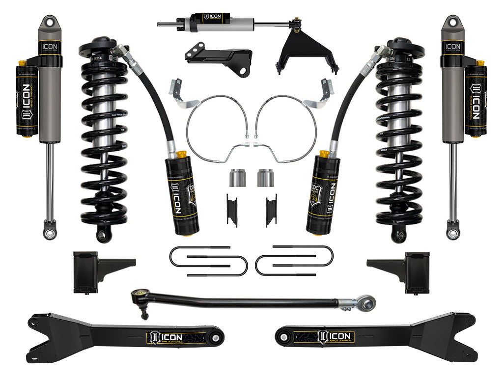 2023-2025 Ford F-250/F-350 Super Duty 4WD 4-5.5 Inch Lift Coilover Conversion System W/ Radius Arms ICON Vehicle Dynamics-55