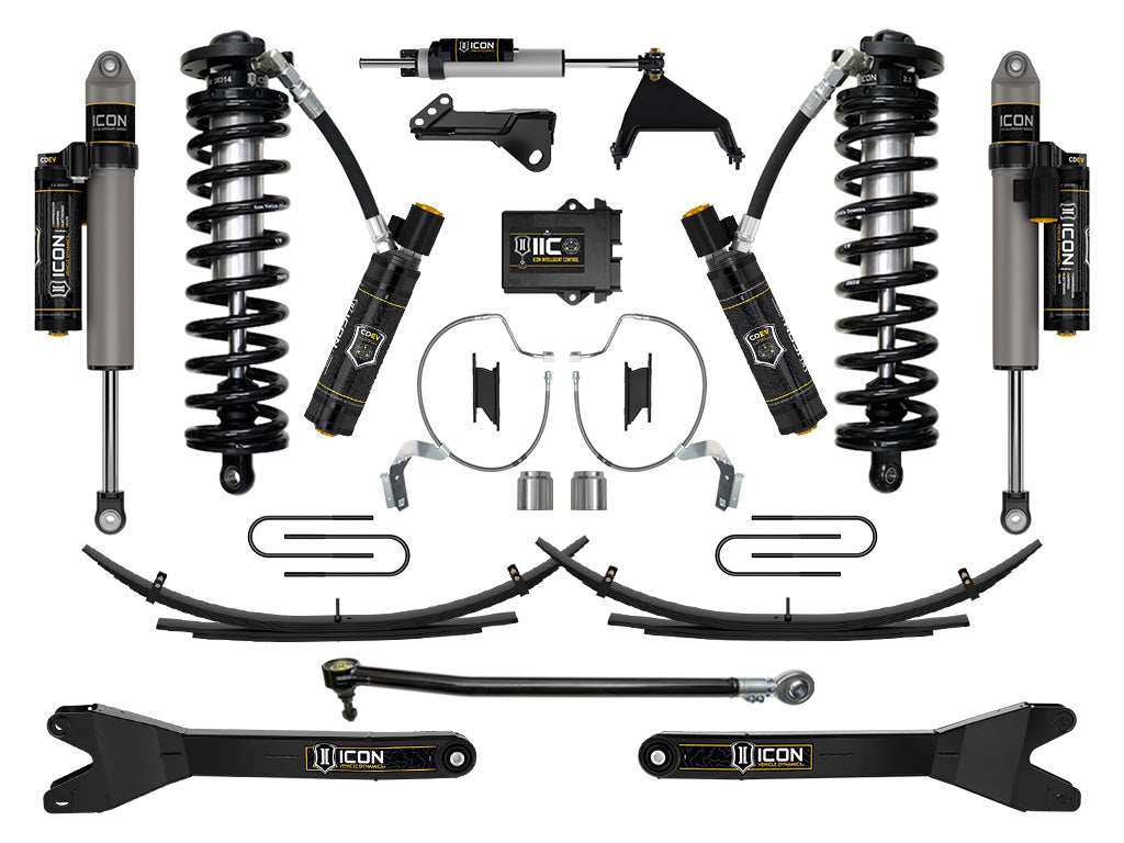 2023-2025 Ford F-250/F-350 Super Duty 4WD 4-5.5 Inch Lift Coilover Conversion System W/ Radius Arms ICON Vehicle Dynamics-23