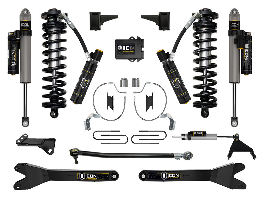 2023-2025 Ford F-250/F-350 Super Duty 4WD 4-5.5 Inch Lift Coilover Conversion System W/ Radius Arms ICON Vehicle Dynamics-32