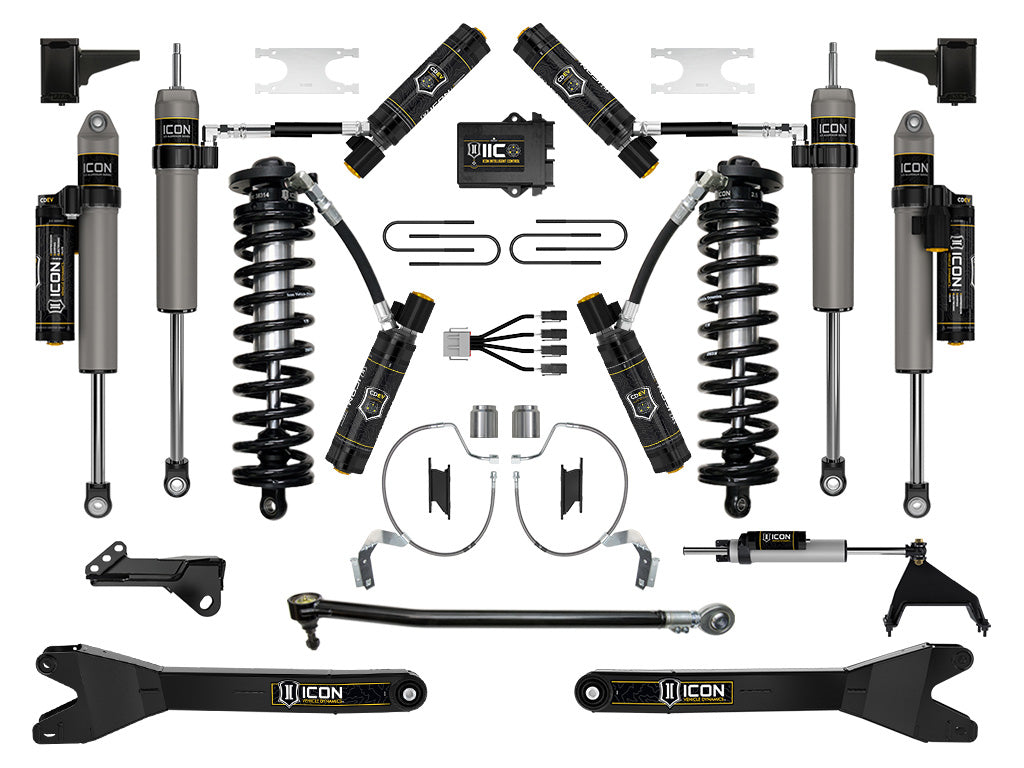 2023-2025 Ford F-250/F-350 Super Duty 4WD 4-5.5 Inch Lift Coilover Conversion System W/ Radius Arms ICON Vehicle Dynamics-14