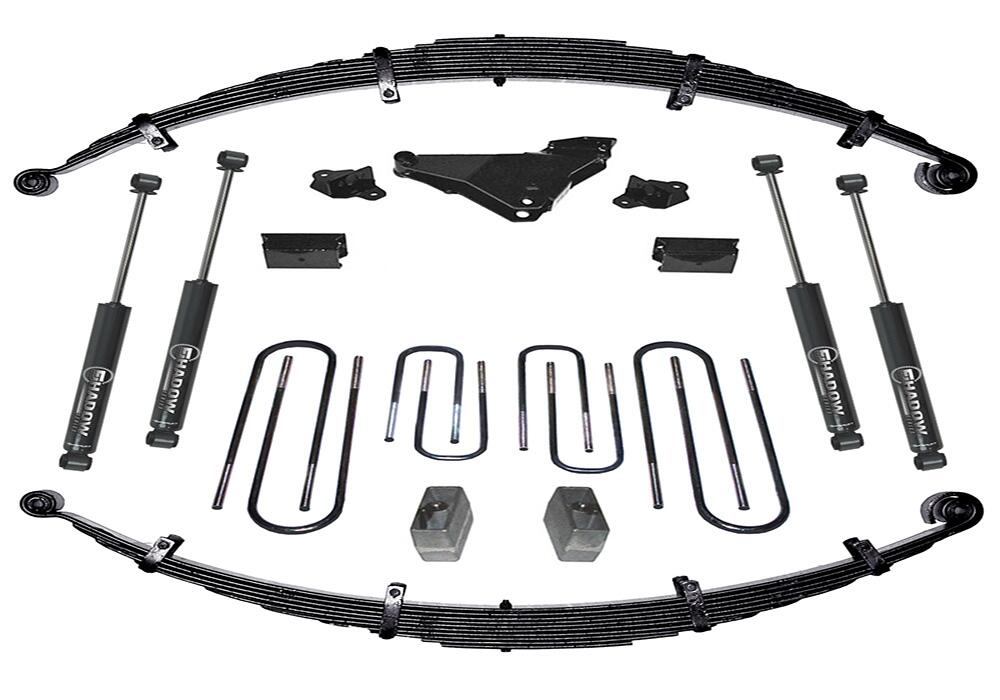 4 Inch Lift Kit 2000-2004 Ford F-250 and F-350 Super Duty 4WD Diesel and V-10 with Shocks Superlift-7