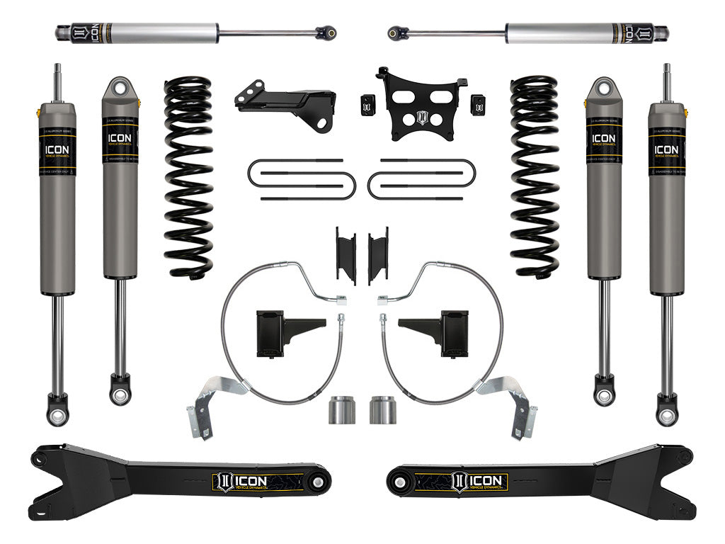 2023-2025 Ford F-250/F-350 Super Duty 4WD Diesel 4.5 Inch Lift Suspension System W/ Radius Arms ICON Vehicle Dynamics-43