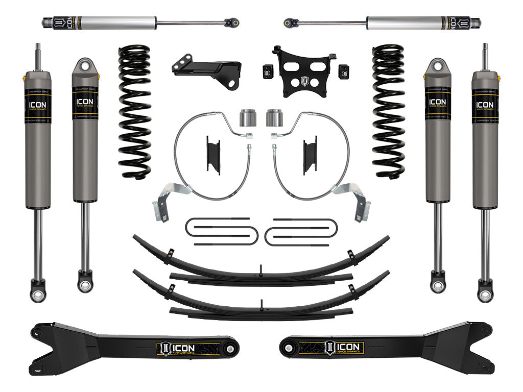 2023-2025 Ford F-250/F-350 Super Duty 4WD Diesel 4.5 Inch Lift Suspension System W/ Radius Arms ICON Vehicle Dynamics-42