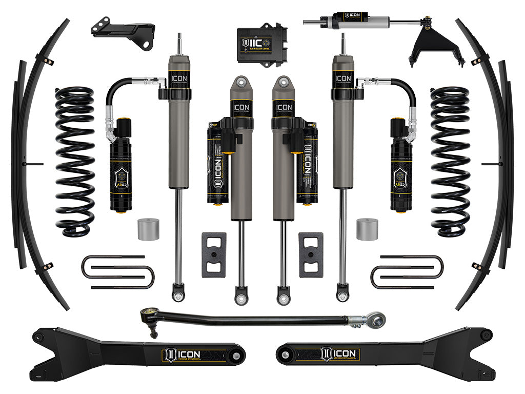 2023-2025 Ford F-250/F-350 Super Duty 4WD Gas 2.5 Inch Lift Suspension System W/ Radius Arms And Expansion Packs ICON Vehicle Dynamics-11