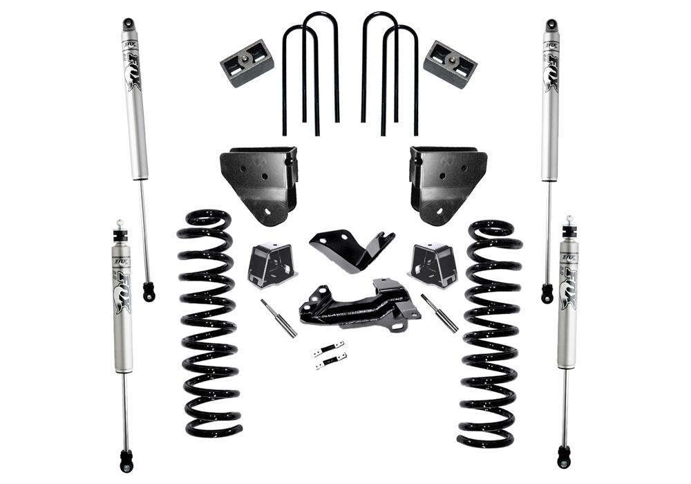 4 Inch Lift Kit 2005-2007 Ford F-250/350 4WD Diesel Engine without 4-Link Conversion with Fox 2.0 Series Shocks Superlift