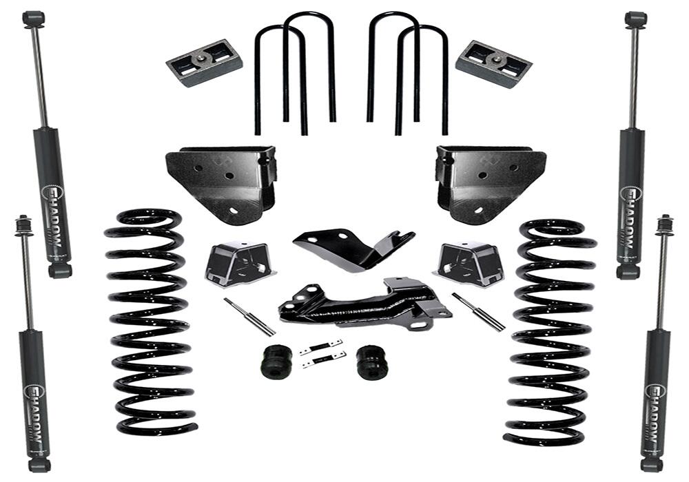 4 Inch Lift Kit 2005-2007 Ford F-250 and F-350 Super Duty 4WD Diesel Engine with Shocks Superlift-3