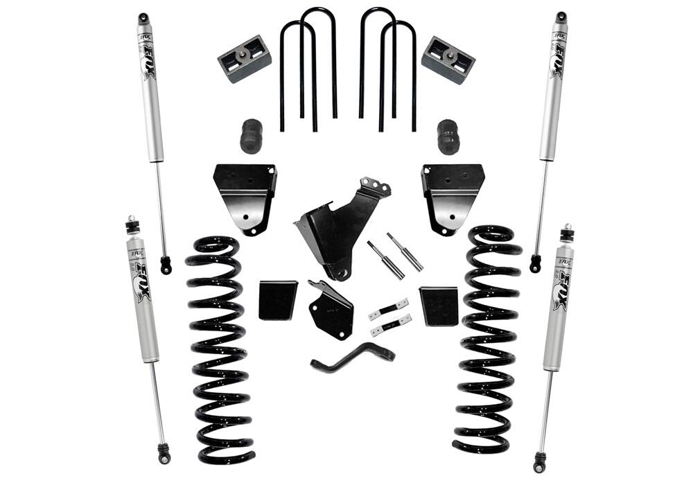 6 Inch Lift Kit 2005-2007 Ford F-250/350 4WD Diesel Engine without 4-Link Conversion without Replacement Radius Arms with Fox 2.0 Series Shocks Superlift