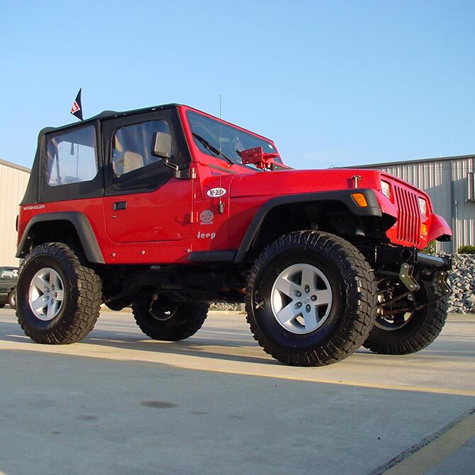 3.5 Inch Lift Kit 1987-1995 Jeep Wrangler Yj with Shocks Superlift-2