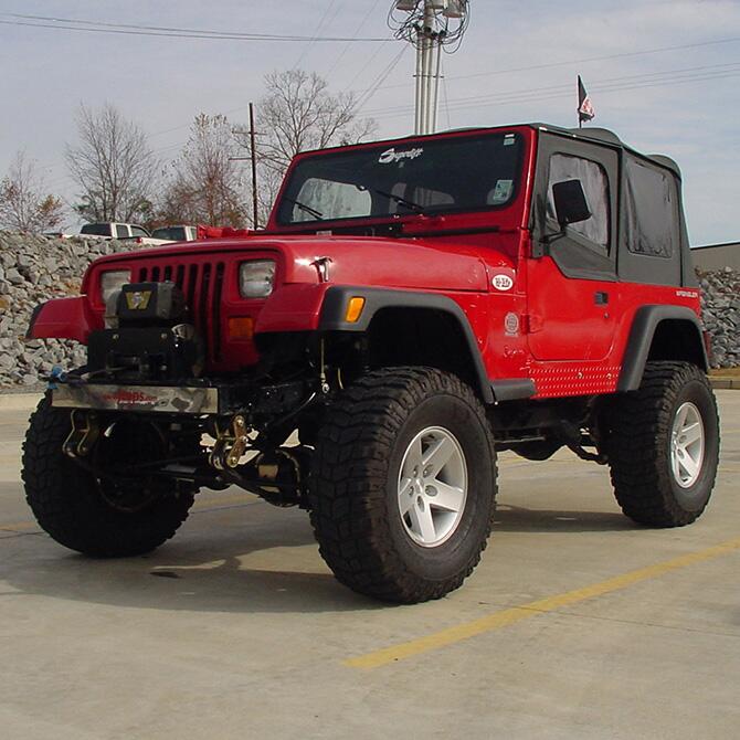 3.5 Inch Lift Kit 1987-1995 Jeep Wrangler Yj with Shocks Superlift-3