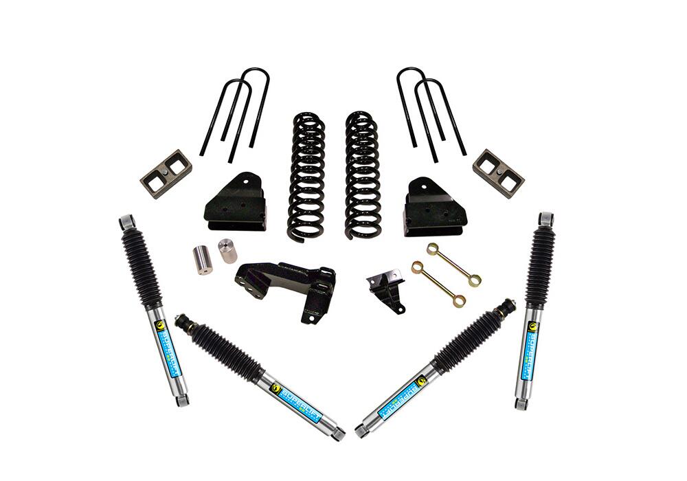 4 Inch Lift Kit 2008-2010 Ford F-250 and F-350 Super Duty 4WD Diesel Engine with Shocks Superlift-1
