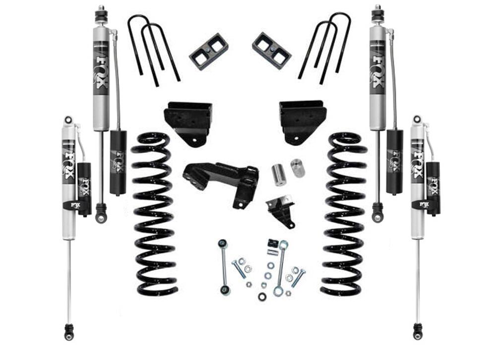 4 Inch Lift Kit 2008-2010 Ford F-250/350 4WD Diesel Engine without 4-Link Conversion without Replacement Radius Arms with Fox 2.0 Shocks Superlift