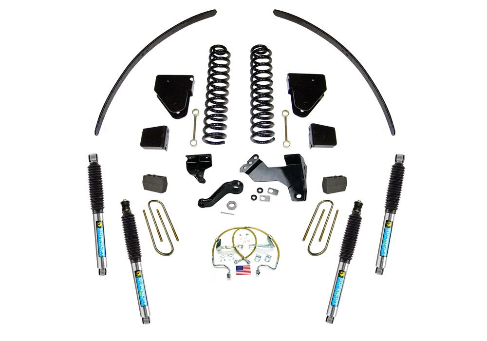 6 Inch Lift Kit 2008-2010 Ford F-250 and F-350 Super Duty 4WD Diesel Engine with Shocks Superlift-1