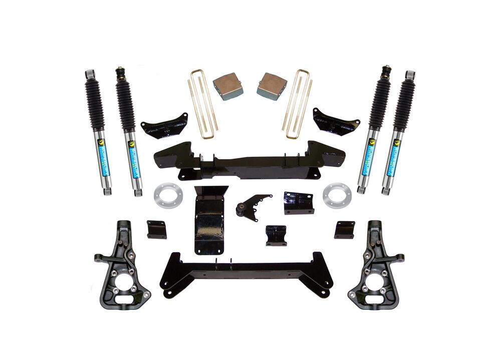 6 Inch Lift Kit 2001-2010 Chevy Silverado and GMC Sierra 2500HD or 3500HD 4WD Knuckle Kit with Shocks Superlift-3