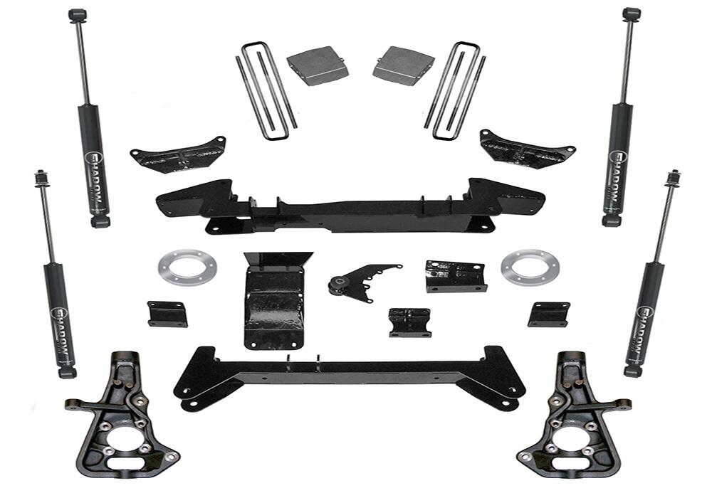 6 Inch Lift Kit 2001-2010 Chevy Silverado and GMC Sierra 2500HD or 3500HD 4WD Knuckle Kit with Shocks Superlift-5